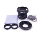 25mm f/1.8 CCTV mini lens for all EOS M Mount mirro Camera & hood Adapter 7 in 1 kit