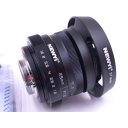 25mm f/1.8  CCTV mini lens for all Fujilm FX mirro Mount Camera & hood Adapter 7 in 1 kit