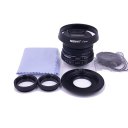 25mm f/1.8 CCTV mini lens for all M4/3 / MFT  Mount mirro Camera & hood Adapter 7 in 1 kit