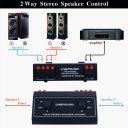 1 input and 2 output of passive speaker switch 2 channel stereo speaker switch distributor