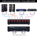 2 input and 2 output of passive speaker switch comparator