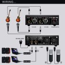 Two-channel Microphone Amplifier Electric Guitar Electric Bass Amplifier