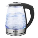 American Standard HD-1858L 1.8L 110V 1100W Electric Kettle Stainless Steel High Quality Borosilicate Glass Blue Light