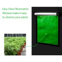 LY-120*60*150cm Home Use Dismountable Hydroponic Plant Growing Tent with Window Green & Black