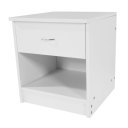 2pcs Night Stands with Drawer White