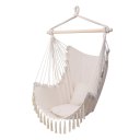 Pillow Tassel Hanging Chair Beige