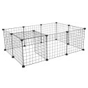 Pet Playpen, Small Animal Cage Indoor Portable Metal Wire Yard Fence for Small Animals, Guinea Pigs, Rabbits Kennel Crate Fence Tent