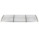 300 x 96 Household Application Door & Window Awnings Transparent Board & Gray Holder