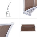 100 x 80 Household Application Door & Window Awnings Brown Board & White Holder