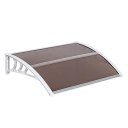 100 x 80 Household Application Door & Window Awnings Brown Board & White Holder