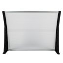 100 x 80 Household Application Door & Window Awnings Canopy White & Black Bracket