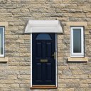 100 x 80 Household Application Door & Window Awnings Canopy White & Gray Bracket