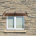 200 x 96 Household Application Door & Window Awnings Brown Board & Black Holder