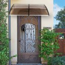 200 x 96 Household Application Door & Window Awnings Brown Board & Black Holder