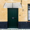 200 x 96 Household Application Door & Window Awnings Canopy Silver & Gray Bracket