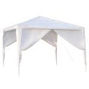 3 x 3m Four Sides Portable Home Use Waterproof Tent with Spiral Tubes White