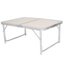 90 x 60 x 70cm Home Use Aluminum Alloy Folding Table White