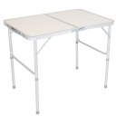 90 x 60 x 70cm Home Use Aluminum Alloy Folding Table White