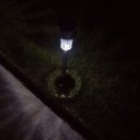 10pcs 5W High Brightness Solar Power LED Lawn Lamps with Lampshades White & Silver