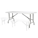 6FT Outdoor Courtyard Foldable Long Table