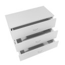 Modern Simple 3-Drawer Dresser White