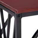 30.5 x 21 x 54cm Sofa Table / Coffee Table C-type Table Cross Line Brown Desktop