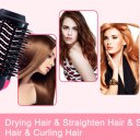 Hair Dryer Brush,Hair Volumizer for Drying & Straightening & Curling,Brush Blow Dryer Styler for Rotating Straightening, Curling, Salon Negative Ion Ceramic Dryer Brush