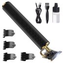 Men Hair Clippers, Professional Outliner Hair Trimmer Cordless, Mens Beard Trimmer, Wireless Hair Cutting Kit for Barbers, USB Rechargeable, Black and Gold