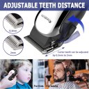Professional Hair Clippers, Corded Hair Clippers for Men Kids, Strong Motor baber Salon Complete Hair and Beard, Clipping and Trimming Kit,