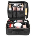 Professional Cosmetic Makeup Bag Organizer Makeup Boxes Black-S