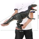 Remote Control R/C Walking Dinosaur Toy with Shaking Head, Light Up Eyes & Sounds (Velociraptor), Gift for kids