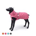 Dog Winter Jacket with Waterproof Warm Polyester Filling Fabric-(pink,size S)