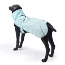Dog Winter Jacket with Waterproof Warm Polyester Filling Fabric-(blue ,size M)