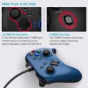 Wired Gaming Controller, Joystick Gamepad with Dual-Vibration PC Game Controller Compatible with PS3, Switch, Windows 10/8/7 PC, Laptop, TV Box, Android Mobile Phones, 6.5 ft USB Cable - Blue亚马逊禁售