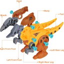 Take Apart Dinosaur Toys for Kids Toys Toolbox Construction Building with Electric Drill, Dinosaur Toys Christmas Birthday Gifts Boys Girls