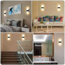 2Pack White 6W Modern Sconce LED Wall Light Up Down Lamp Indoor Outdoor Lighting