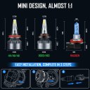 9005/HB3 H11/H9/H8 LED Headlight Bulbs Combo,140W 22000 Lumens,500% Brighter LED Headlights Conversion Kits 6500K Cool White,Pack of 4