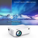 L12 Mini Projector, 176'' 3000L LED Movie Projector, Home Theater Video Projector with HDMI Cable, Support 1080P/USB/VGA/AV/TV/Laptop/Phone