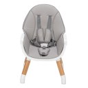 Children's High Dining Chair Detachable Two-In-One Table And Chair Gray