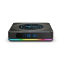 X96 X4 S905X4 Quad Core 64 Bit TV Box Android 11 Mali-G31 MP2 2.4G/5G WiFi BT4.1 USB3.0 Colorful Lighting Smart TV Box