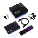 H96 MAX RK3566 Quad Core Android 11.0 TV Box with Dual Wi-Fi 2.4G/5.0G, BT 4.0/ 3D Ultra HD 8K/ H.265/ 1000M LAN/ USB 3.0 Smart TV Box